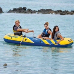 BATEAU GONFLABLE INTEX CHALLENGER 3 + 2 RAMES + GONFLEUR -Magasin De Bateaux bateau gonflable intex challenger 3 2 rames gonfleur 2