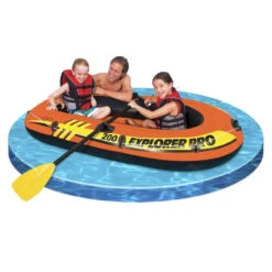 BATEAU GONFLABLE INTEX EXPLORER PRO 200 + 2 RAMES + GONFLEUR -Magasin De Bateaux bateau gonflable intex explorer pro 200 2 rames gonfleur 4