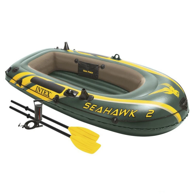 BATEAU GONFLABLE INTEX SEAHAWK 2 + 2 RAMES + GONFLEUR 6 BATEAU GONFLABLE INTEX SEAHAWK 2 + 2 RAMES + GONFLEUR – Image 4