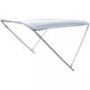 Bimini Alu Brossé 2 Arceaux - Blanc - ORANGEMARINE 150 (largeur) X 110 (hauteur) X 180 (longueur) Cm -Magasin De Bateaux bimini alu brosse 2 arceaux blanc orangemarine 150 largeur x 110 hauteur x 180 longueur cm