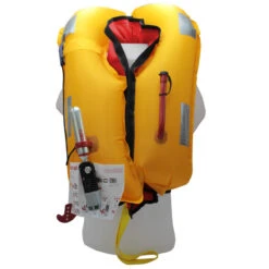 GILET DE SAUVETAGE GONFLABLE AUTOMATIQUE ORANGE MARINE 170N ESSSENTIAL ROUGE -Magasin De Bateaux gilet de sauvetage gonflable automatique orange marine 170n esssential rouge 3