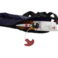 GILET DE SAUVETAGE GONFLABLE MANUEL ORANGE MARINE 170N AVEC HARNAIS ESSENTIAL NAVY -Magasin De Bateaux gilet de sauvetage gonflable manuel orange marine 170n avec harnais essential navy 3