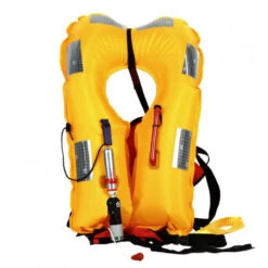 Gilet Gonflable ESSENTIAL ZIP Automatique Avec Harnais 170 N - Rouge -Magasin De Bateaux gilet gonflable essential zip automatique avec harnais 170 n rouge 10