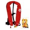 Gilet Gonflable ESSENTIAL ZIP Automatique Avec Harnais 170 N - Rouge -Magasin De Bateaux gilet gonflable essential zip automatique avec harnais 170 n rouge