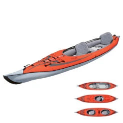 KAYAK GONFLABLE ADVANCED ELEMENTS FRAME CONVERTIBLE ROUGE -Magasin De Bateaux kayak gonflable advanced elements frame convertible rouge 1