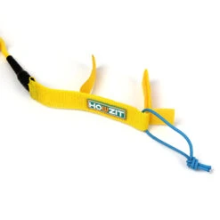 LEASH DE SUP HOWZIT COIL JAUNE/BLEU 9' -Magasin De Bateaux leash de sup howzit coil jaune bleu 9 1 4