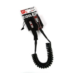 LEASH DE SUP HOWZIT COIL NOIR 9' -Magasin De Bateaux leash de sup howzit coil noir 9 1 2