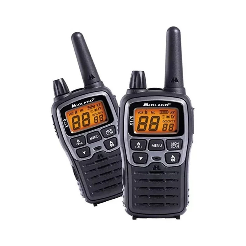 MIDLAND XT70 - 2 RADIOS PMR446 KIT 3 MIDLAND XT70 - 2 RADIOS PMR446 KIT
