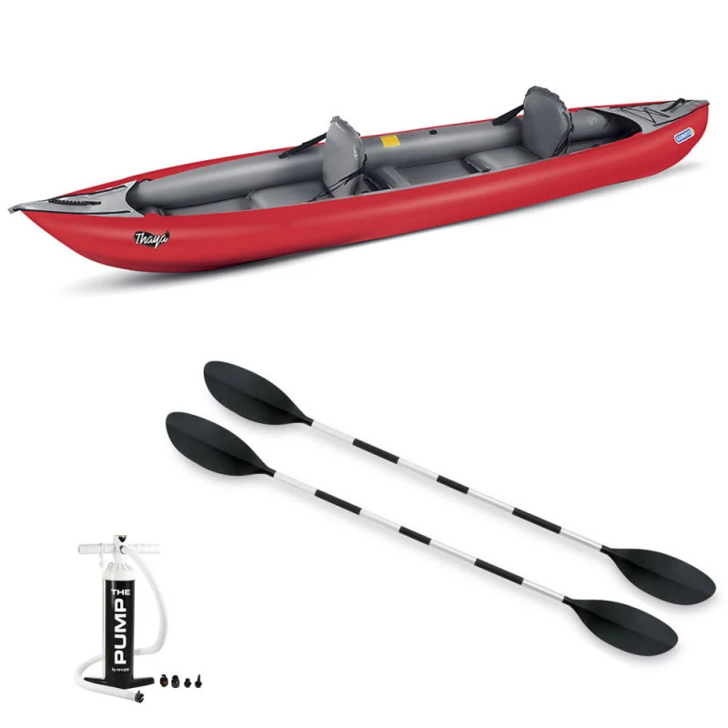 PACK KAYAK GUMOTEX THAYA 2 PLACES CONVERTIBLE ROUGE 4 PACK KAYAK GUMOTEX THAYA 2 PLACES CONVERTIBLE ROUGE – Image 2