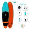 PADDLE GONFLABLE AQUA DESIGN LUCKEY 10.2 -Magasin De Bateaux paddle gonflable aqua design luckey 102