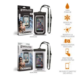 POCHETTE ETANCHE SMARTPHONE SEAWAG NOIRE 7 POCHETTE ETANCHE SMARTPHONE SEAWAG NOIRE -Magasin De Bateaux pochette etanche smartphone seawag noire 1