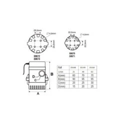 POMPE DE CALE IMMERGÉE NUOVA RADE 500 GPH - 1892 L/h - 12V -Magasin De Bateaux pompe de cale immergee nuova rade 500 gph 1892 l h 12v 2