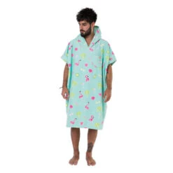 PONCHO AFTER PARADISE ICE BLEU -Magasin De Bateaux poncho after paradise ice bleu 1