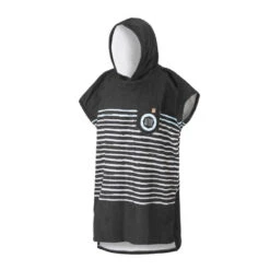 PONCHO AFTER SAILOR STRIPES BLACK -Magasin De Bateaux poncho after sailor stripes black 1