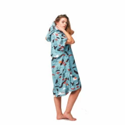 PONCHO AFTER SKETCHBOOK BLEU -Magasin De Bateaux poncho after sketchbook bleu 2