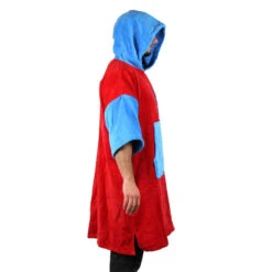 Poncho Howzit Bleu/rouge -Magasin De Bateaux poncho howzit bleu rouge 5