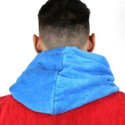 Poncho Howzit Bleu/rouge -Magasin De Bateaux poncho howzit bleu rouge 7