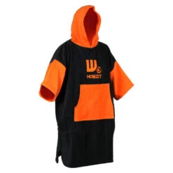 Poncho Howzit Noir/orange -Magasin De Bateaux poncho howzit noir orange 1