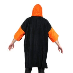 Poncho Howzit Noir/orange -Magasin De Bateaux poncho howzit noir orange 3
