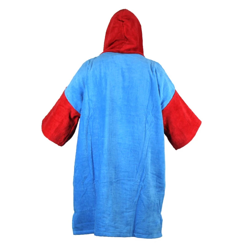 Poncho Howzit Rouge/bleu 7 Poncho Howzit Rouge/bleu – Image 5