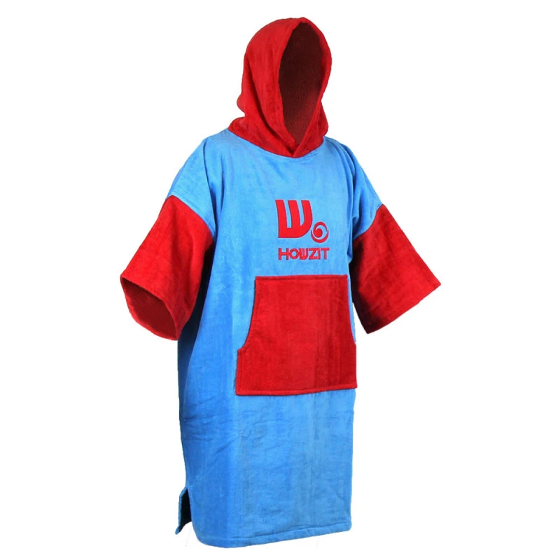 Poncho Howzit Rouge/bleu 3 Poncho Howzit Rouge/bleu