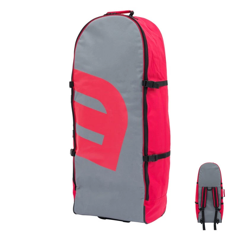 SAC A DOS A ROULETTES HOWZIT ROLLING BACKPACK GRIS/ROUGE 3 SAC A DOS A ROULETTES HOWZIT ROLLING BACKPACK GRIS/ROUGE