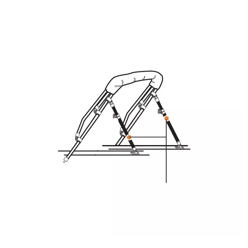 LALIZAS Support De Biminis Télescopique 71-122 Cm 5 LALIZAS Support De Biminis Télescopique 71-122 Cm – Image 3
