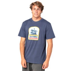T-SHIRT RIP CURL DESTINATION ANIMALS BLEU MARINE -Magasin De Bateaux t shirt rip curl destination animals bleu marine 1