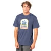 T-SHIRT RIP CURL DESTINATION ANIMALS BLEU MARINE -Magasin De Bateaux t shirt rip curl destination animals bleu marine