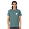 T-SHIRT RIP CURL WETTIE ESSENTIAL BLEU GRIS -Magasin De Bateaux t shirt rip curl wettie essential bleu gris