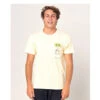 Rip Curl T-SHIRT RIPCURL IN DA POCKET TEE JAUNE CLAIR -Magasin De Bateaux t shirt ripcurl in da pocket tee jaune clair